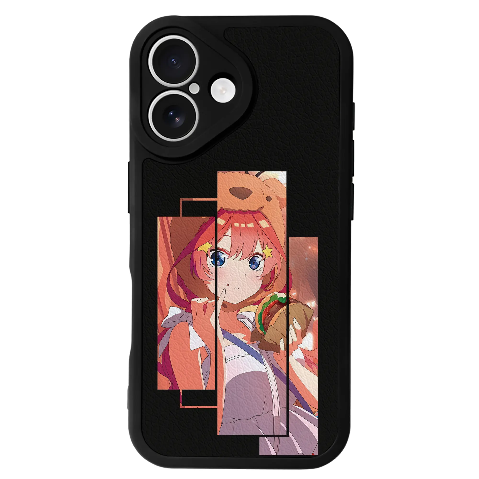 五等分の花嫁 グッズ 中野 五月 - IPhone 16シリーズ対応 ・ シリコンスマホケース ・ レザー調 ・ 高精度フィット ・ 耐衝撃 ・ ワイヤレス充電対応 ・ 精密カット